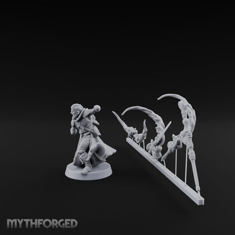 Magic Summoning Human Wizard Miniature for Dungeons and Dragons, Pathfinder or other TTRPGs