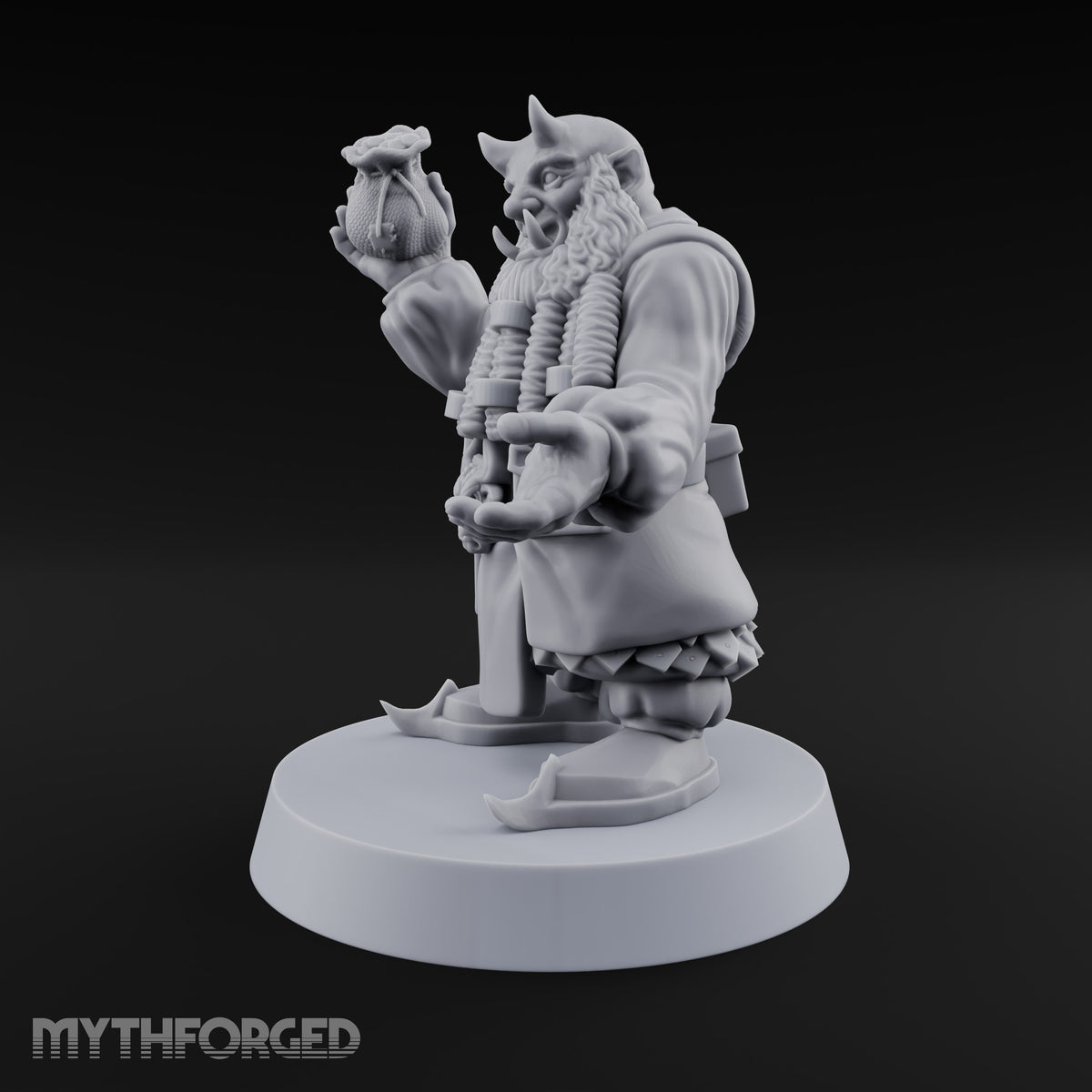 Brimstone Bazaar Regulars Tiefling Merchant A