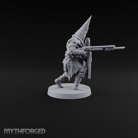 Faith Under Fire Human Pilgrim Gunners Miniature for Dungeons and Dragons, Pathfinder or other TTRPGs