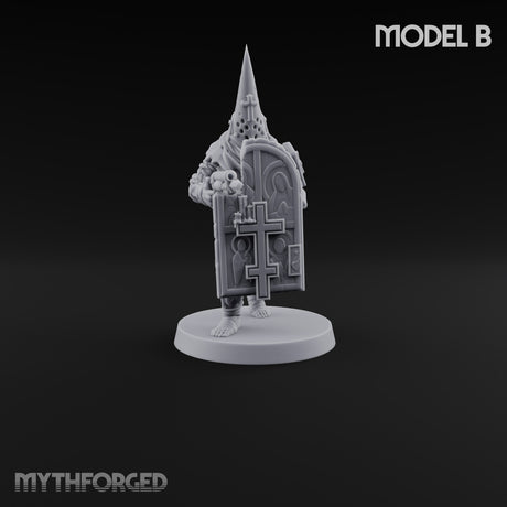 Faith Under Fire Human Pilgrim Gunners Miniature for Dungeons and Dragons, Pathfinder or other TTRPGs