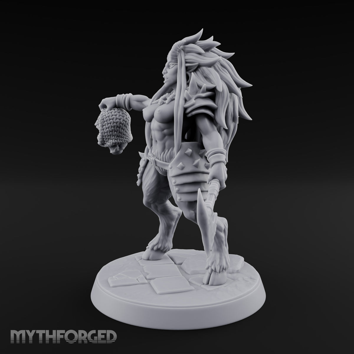 Taking Her Trophy Beastwoman Pin-up — Skimpy