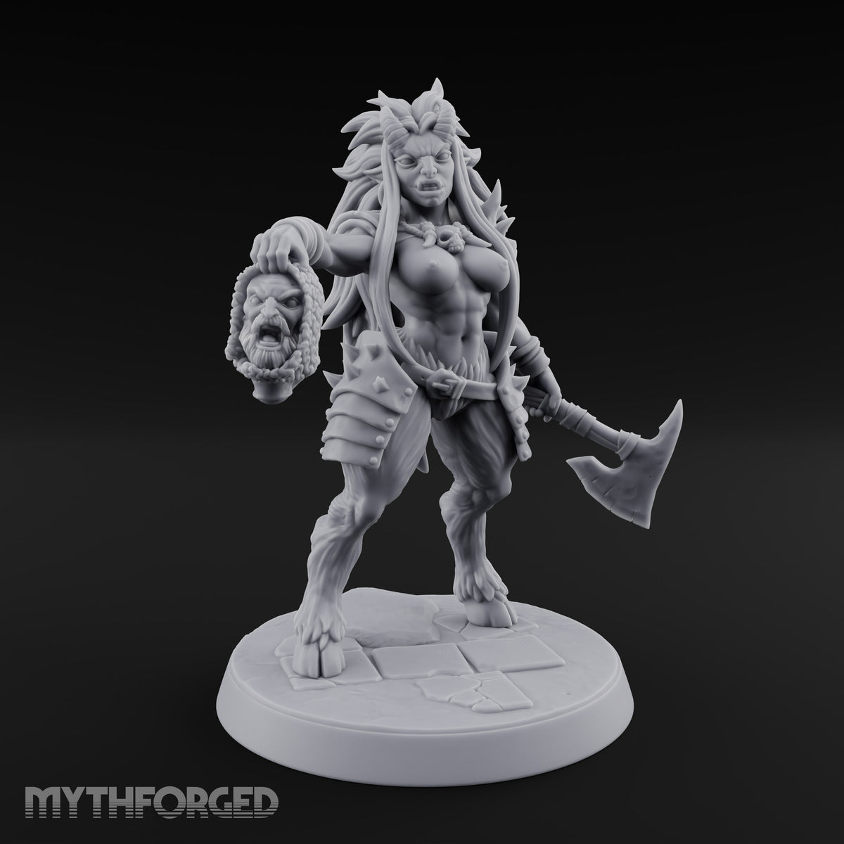 Taking Her Trophy Beastwoman Pin-up — Skimpy
