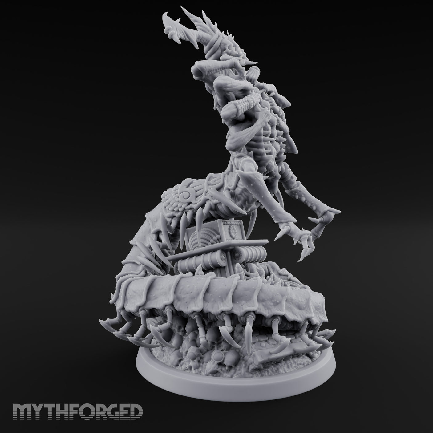 Many Armed Throne Rising Sibriex Miniature for Dungeons and Dragons, Pathfinder or other TTRPGs