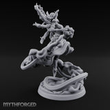 Many Arms Ascending Demon Goddess Miniature for Dungeons and Dragons, Pathfinder or other TTRPGs