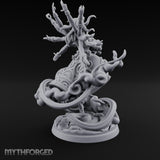 Many Arms Ascending Demon Goddess Miniature for Dungeons and Dragons, Pathfinder or other TTRPGs