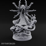 Many Arms Ascending Demon Goddess Miniature for Dungeons and Dragons, Pathfinder or other TTRPGs
