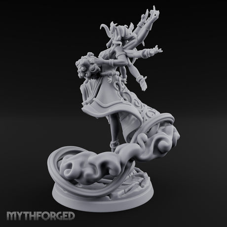 Many Arms Ascending Demon Goddess Miniature for Dungeons and Dragons, Pathfinder or other TTRPGs