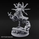 Many Arms Ascending Demon Goddess Miniature for Dungeons and Dragons, Pathfinder or other TTRPGs