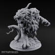 Many Mouthed Chimera Beast Miniature for Dungeons and Dragons, Pathfinder or other TTRPGs