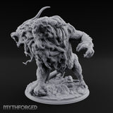 Many Mouthed Chimera Beast Miniature for Dungeons and Dragons, Pathfinder or other TTRPGs