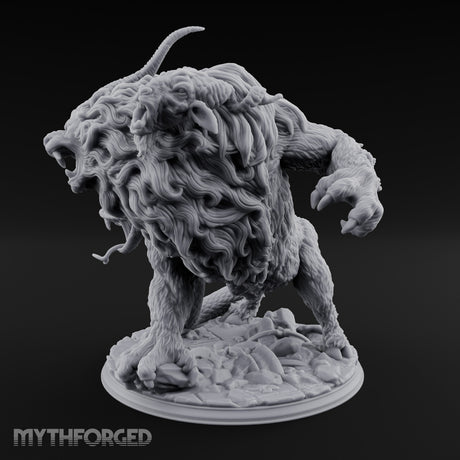 Many Mouthed Chimera Beast Miniature for Dungeons and Dragons, Pathfinder or other TTRPGs