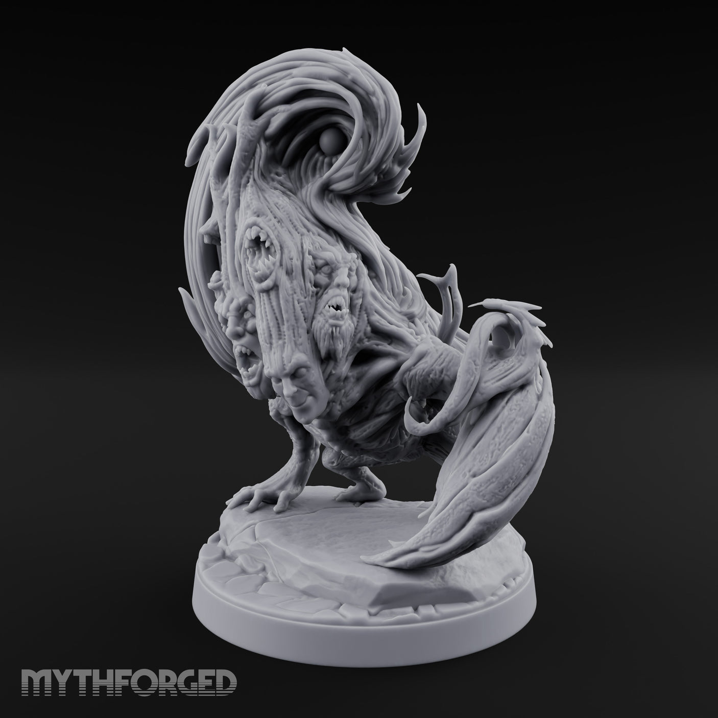 Many Mouths Screaming Drema Larva Miniature for Dungeons and Dragons, Pathfinder or other TTRPGs