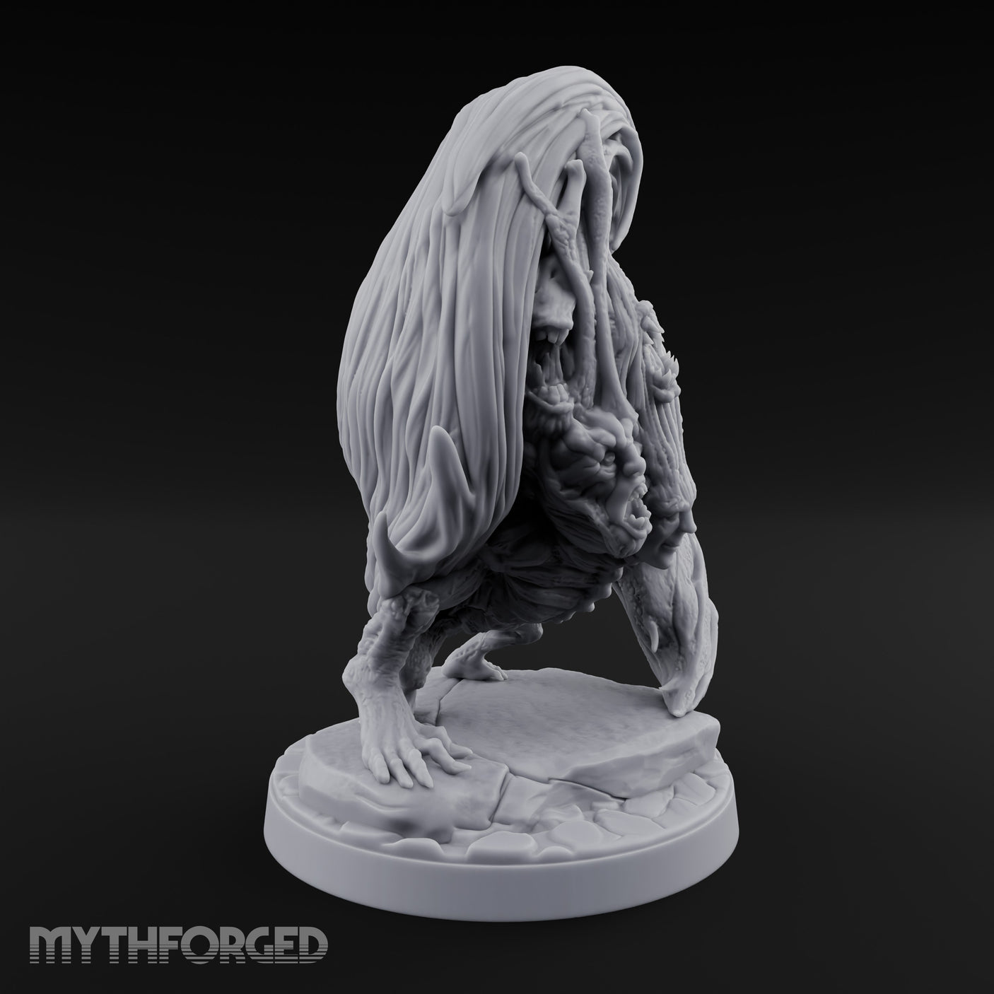 Many Mouths Screaming Drema Larva Miniature for Dungeons and Dragons, Pathfinder or other TTRPGs