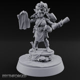 Map Waving Mallet Wielding Goblin Trickster Miniature for Dungeons and Dragons, Pathfinder or other TTRPGs