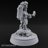 Map Waving Mallet Wielding Goblin Trickster Miniature for Dungeons and Dragons, Pathfinder or other TTRPGs