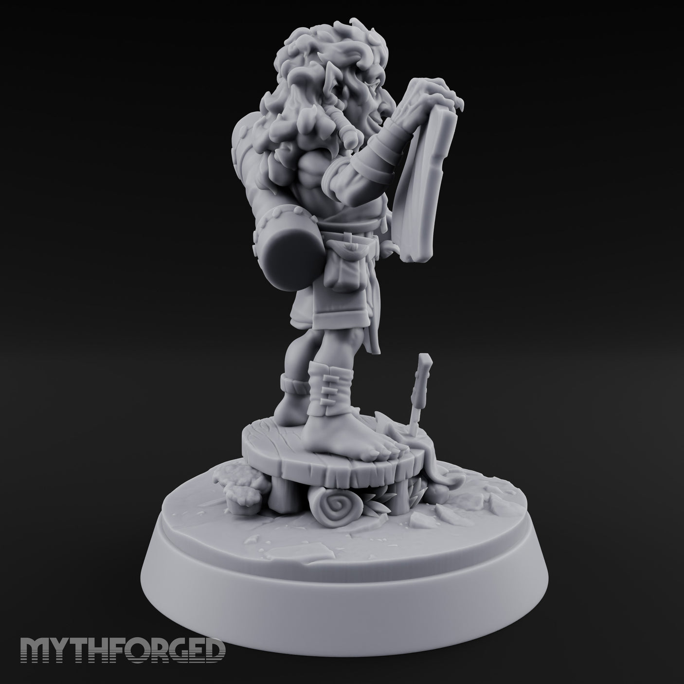 Map Waving Mallet Wielding Goblin Trickster Miniature for Dungeons and Dragons, Pathfinder or other TTRPGs