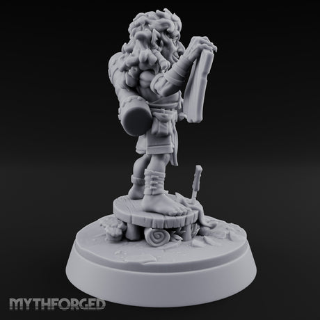 Map Waving Mallet Wielding Goblin Trickster Miniature for Dungeons and Dragons, Pathfinder or other TTRPGs