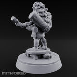 Map Waving Mallet Wielding Goblin Trickster Miniature for Dungeons and Dragons, Pathfinder or other TTRPGs