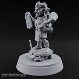 Map Waving Mallet Wielding Goblin Trickster Miniature for Dungeons and Dragons, Pathfinder or other TTRPGs