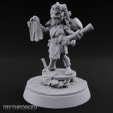 Map Waving Mallet Wielding Goblin Trickster Miniature for Dungeons and Dragons, Pathfinder or other TTRPGs