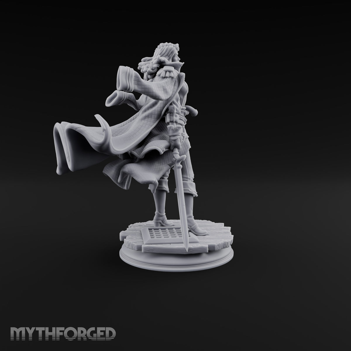 Two Pistols Left Holstered Human Female Pirate Captain