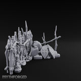 Mask-Hung Weapon-Strewn Tribal Bamboo Corner Wall Scene Miniature for Dungeons and Dragons, Pathfinder or other TTRPGs