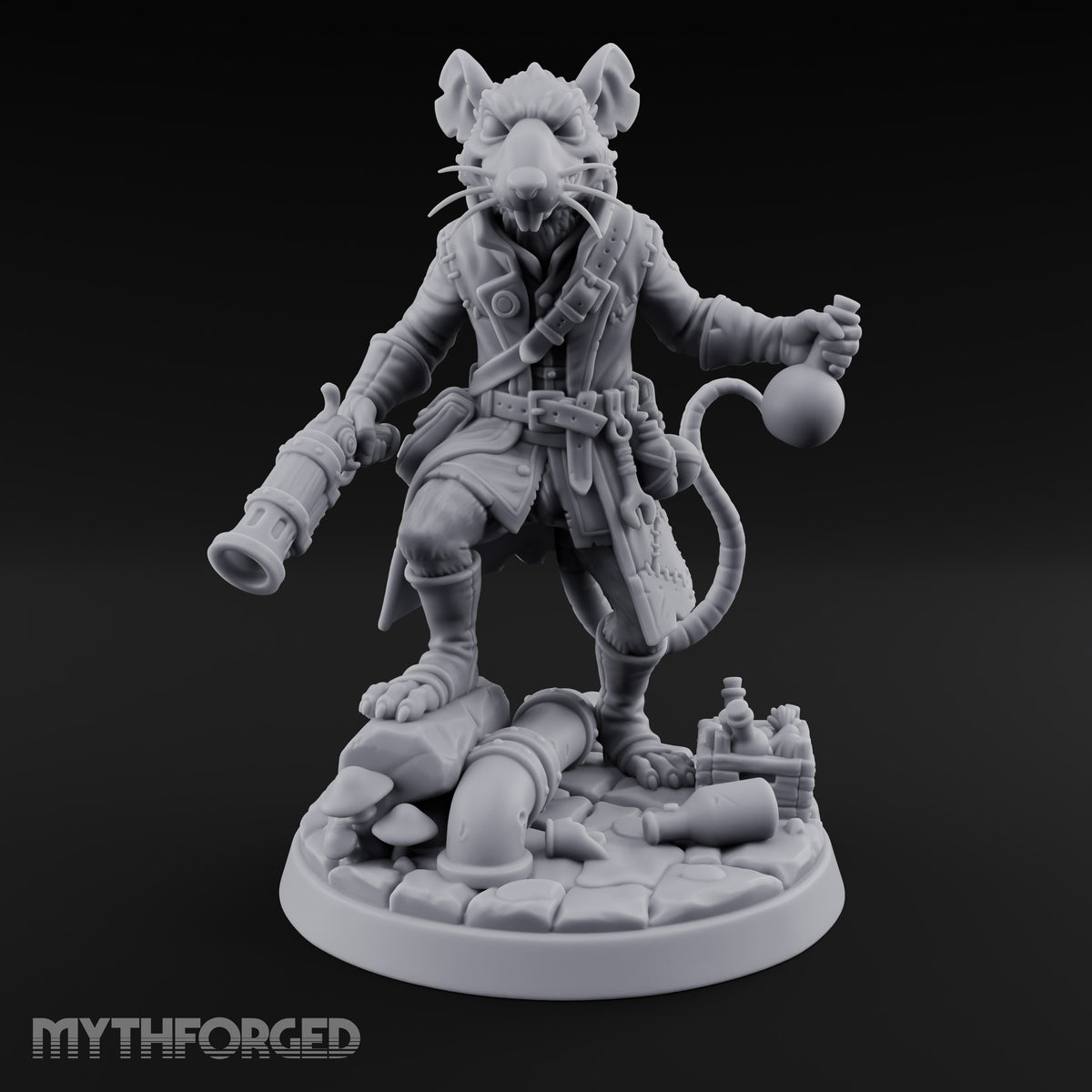 Fizzing Flask, Loaded Barrel Ratfolk Alchemist Gunslinger