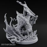Mast Rending Rotting Sea Slitherdrake Miniature for Dungeons and Dragons, Pathfinder or other TTRPGs