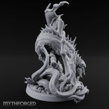 Mast Rending Rotting Sea Slitherdrake Miniature for Dungeons and Dragons, Pathfinder or other TTRPGs