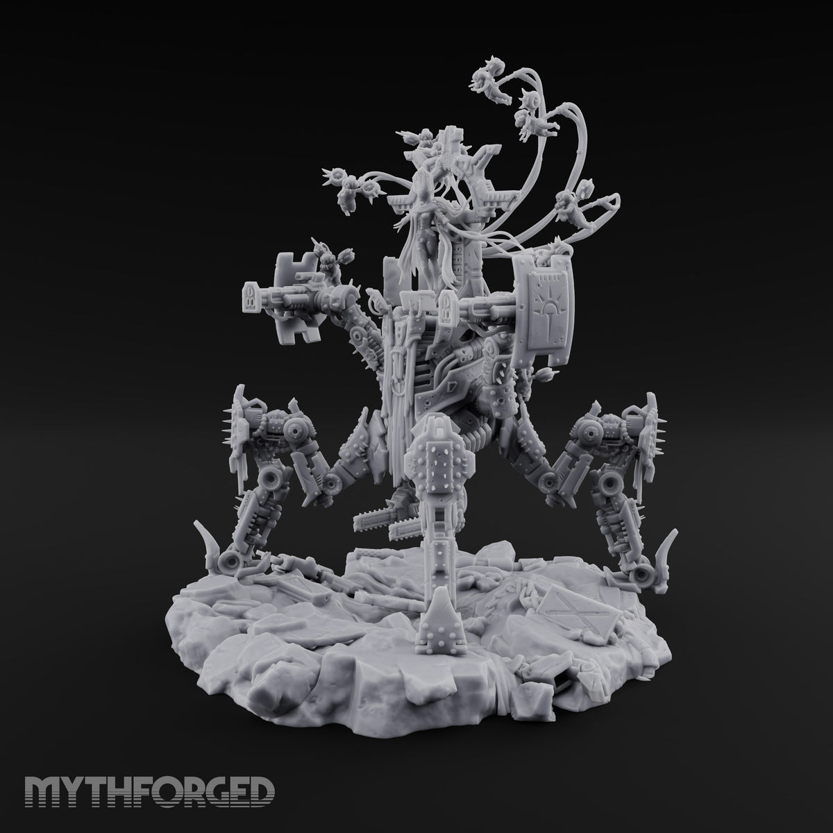 Throne on Spiked Legs Warforged Prophet Walker — Version 1