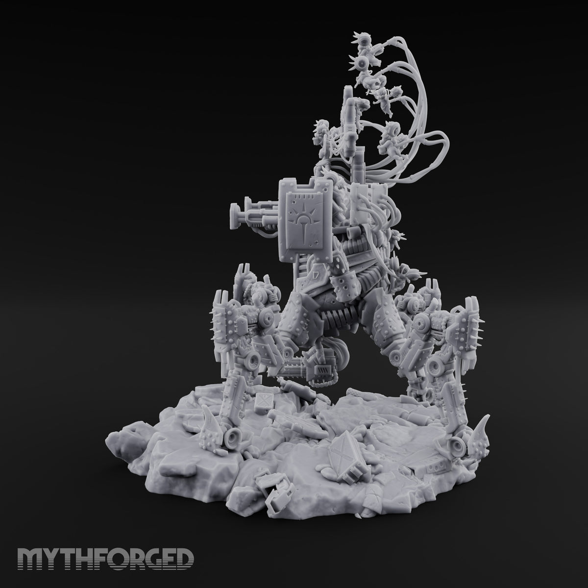 Throne on Spiked Legs Warforged Prophet Walker — Version 2
