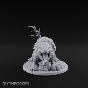 Maw Agape Eggs Guarding Stormseed Beast Miniature for Dungeons and Dragons, Pathfinder or other TTRPGs