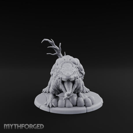 Maw Agape Eggs Guarding Stormseed Beast Miniature for Dungeons and Dragons, Pathfinder or other TTRPGs