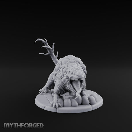 Maw Agape Eggs Guarding Stormseed Beast Miniature for Dungeons and Dragons, Pathfinder or other TTRPGs