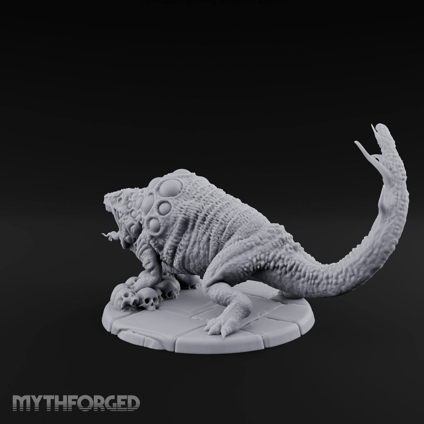 Maw Agape Eggs Guarding Stormseed Beast Miniature for Dungeons and Dragons, Pathfinder or other TTRPGs
