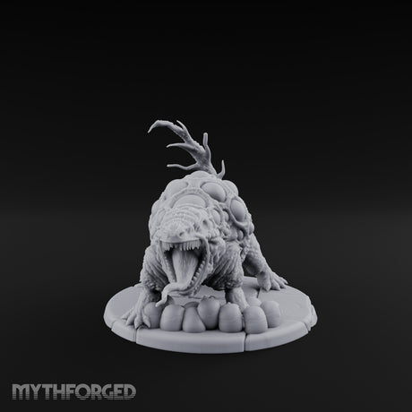 Maw Agape Eggs Guarding Stormseed Beast Miniature for Dungeons and Dragons, Pathfinder or other TTRPGs