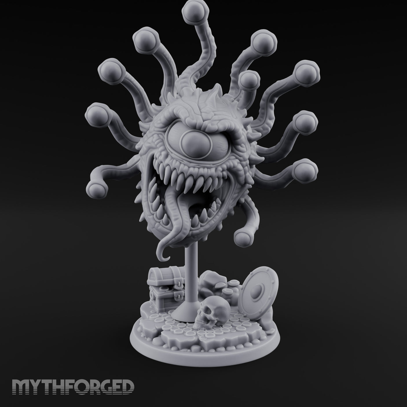 Maw Gaping Eyestalks Splayed Beholder