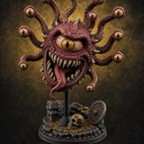 Maw Gaping Eyestalks Splayed Beholder — painted concept preview (miniature supplied unpainted)