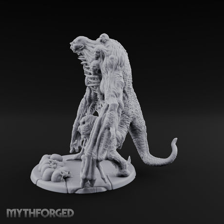 Maw Gaping Ribs Exposed Flesh Renderer Miniature for Dungeons and Dragons, Pathfinder or other TTRPGs