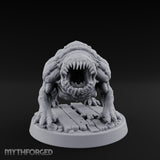 Maw-Lunging Fang-Splaying Sea Wolf Miniature for Dungeons and Dragons, Pathfinder or other TTRPGs