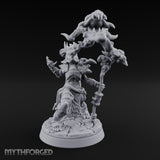 Maw Staff Raising Goblin Shaman Miniature for Dungeons and Dragons, Pathfinder or other TTRPGs