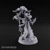Maw Staff Raising Goblin Shaman Miniature for Dungeons and Dragons, Pathfinder or other TTRPGs