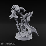 Maw Staff Raising Goblin Shaman Miniature for Dungeons and Dragons, Pathfinder or other TTRPGs