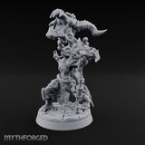 Maw Staff Raising Goblin Shaman Miniature for Dungeons and Dragons, Pathfinder or other TTRPGs