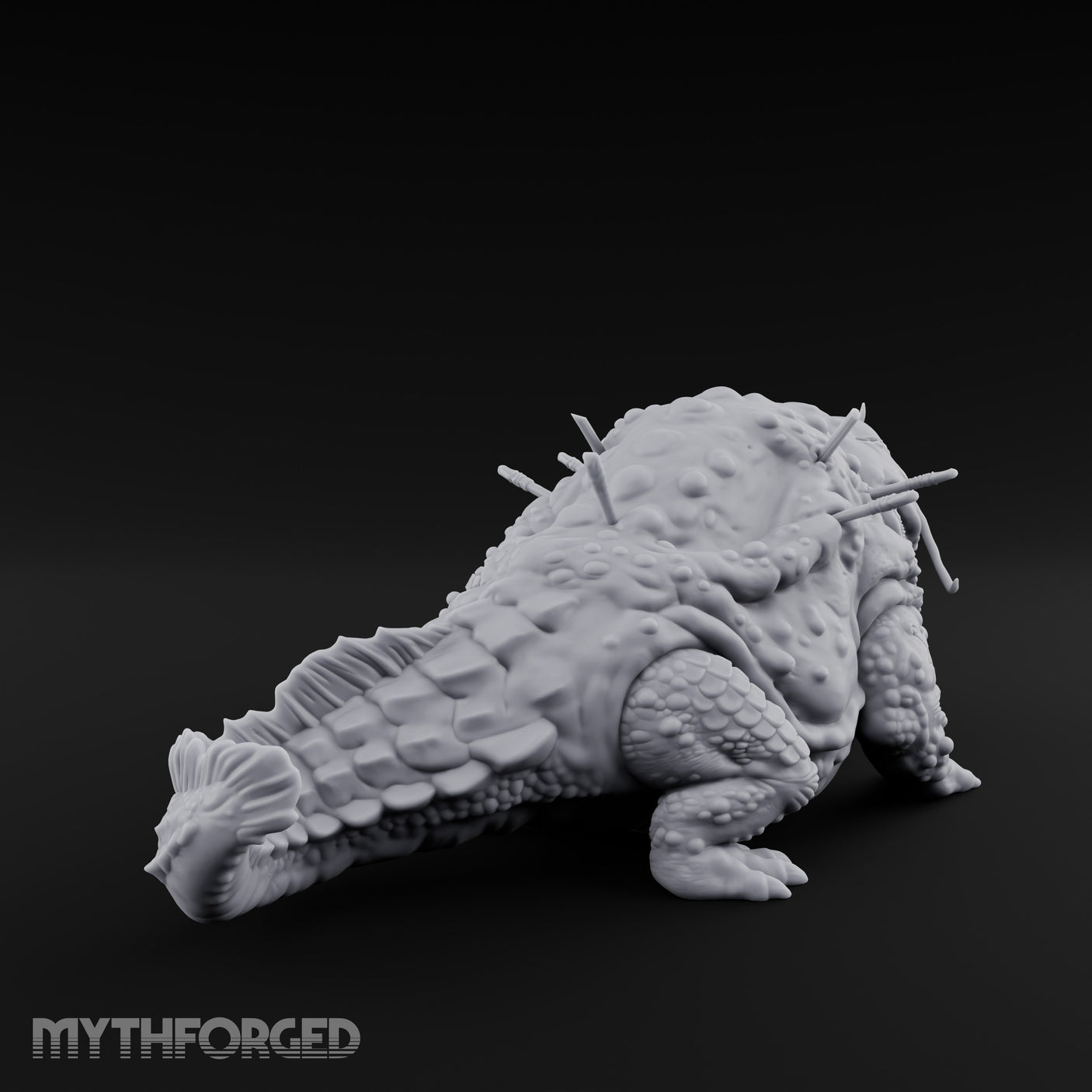 Maw Yawning Fang Splaying Giant Catfish Miniature for Dungeons and Dragons, Pathfinder or other TTRPGs