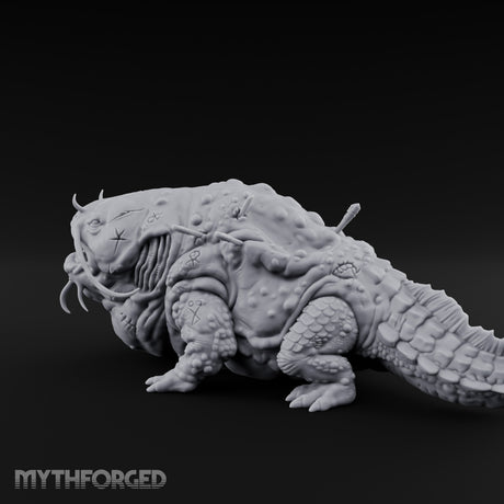 Maw Yawning Fang Splaying Giant Catfish Miniature for Dungeons and Dragons, Pathfinder or other TTRPGs