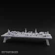 Meat-Heaped Bottle-Strewn Banquet Feasting Table Miniature for Dungeons and Dragons, Pathfinder or other TTRPGs