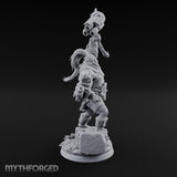 Mech Hammer Smashing Simian Brute Miniature for Dungeons and Dragons, Pathfinder or other TTRPGs