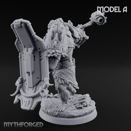 Mech Plated Rampaging Simian Brute A Miniature for Dungeons and Dragons, Pathfinder or other TTRPGs