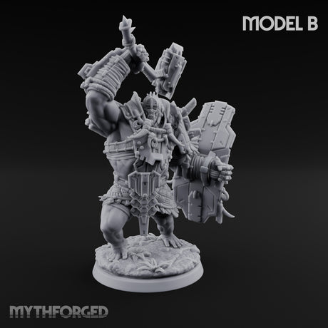 Mech Plated Rampaging Simian Brute B Miniature for Dungeons and Dragons, Pathfinder or other TTRPGs